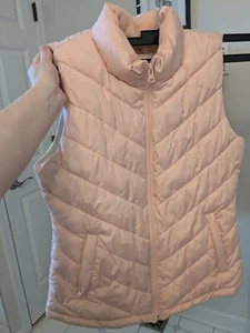 Gap Kids Girls Size Large Zip Front Jacket Fuchsia Pink Hooded Down Alternative - Picture 1 of 3