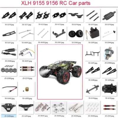 XINLEHONG XLH 9155 9156 RC Car  Parts:swing arm  bumper servo Differential ESC - Image 1 of 4