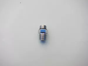Lowrider Hydraulics Adex, Adel Boss (#8) to 3/8" straight, 1 pc, chrome - Picture 1 of 3