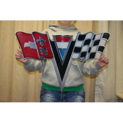 1963-1964 Corvette Nose Emblem Steel Sign - Image 1 of 4