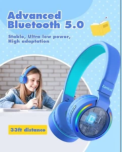 Auriculares Bluetooth para niños ZAMKOL, auriculares inalámbricos para niños - Imagen 1 de 5
