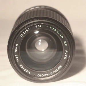 [Excellent++] Topman MC Auto Zoom/C-Macro 35-70mm f/3.5-4.5 for Canon FD #A00515 - Picture 1 of 10