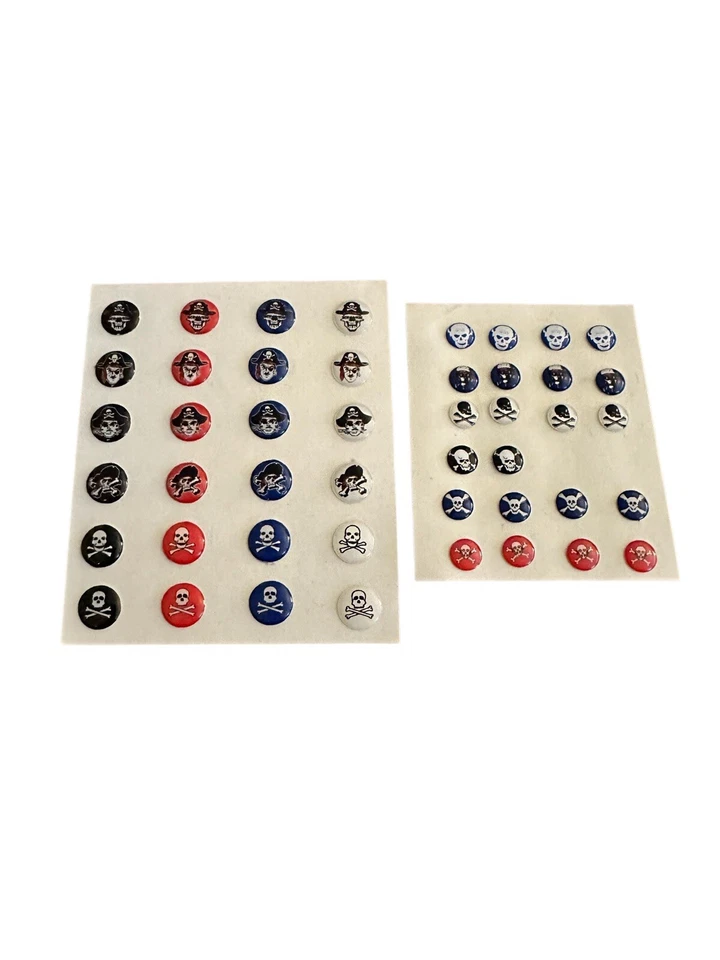 Lote de pegatinas Sticko y chanclas faro calavera huesos cruzados piratas Foto 1 de 4