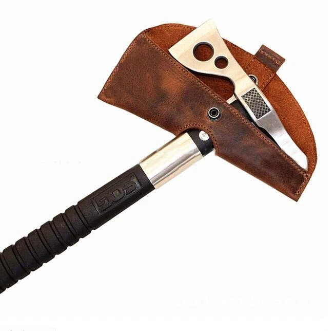 axe hatchet blade scabbard sheath cover case waist belt bag holder leather H93 - Image 1 of 4