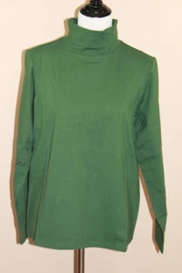 Neu ohne Etikett Damen D & Co Essentials Rollkragenpullover L/S klassisch grün LARGE (439) - Bild 1 von 8