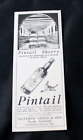"1935 Kleingedruckte Anzeige ""PINTAIL SHERRY"" 5,5"" x 2,25""