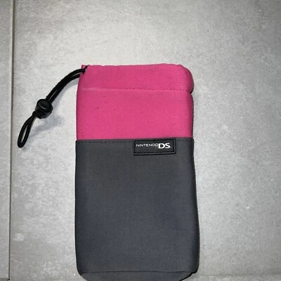 Серый/розовый чехол для переноски/путешествия консоли Nintendo DS. Подлинный. ✅ - Изображение 1 из 4
