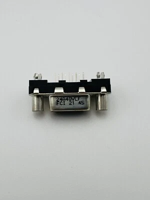 2 PCS OF D09S24A4GV00LF D-Sub Connector, 9POS, Female, Receptacle, - Image 1 of 4