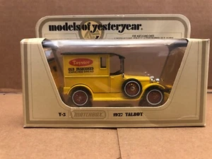 MATCHBOX MODELS OF YESTERYEAR 1927 TALBOT TAYSTEE OLD FASHIONED ENRIRICHED BREAD - Picture 1 of 6