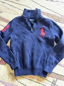 Boys Polo Ralph Lauren Sweater Small/8 Half ZIP - Picture 1 of 4