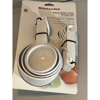 KitchenAid white Measuring cups & Spoons model KE4750HWHA NEW WITH TAGS! - Image 1 of 4
