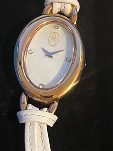 RFM Women’s watch with two interchangeable bands White and black.  New. - Picture 1 of 4