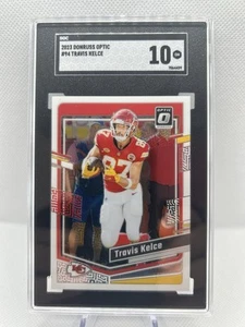 2023 Donruss Optic Travis Kelce NFL Kansas City Chiefs SGC 10 PSA Equivalent - Picture 1 of 3