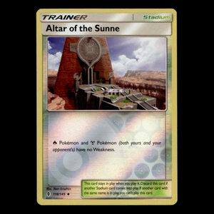 1x Altar of the Sunne Lot 118 Sun Moon Guardians Rising Pokemon Cards Collection - Picture 1 of 4