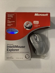 New Vintage Microsoft IntelliMouse Explorer Tilt-Wheel Mouse PS/2 USB Sealed - Picture 1 of 6