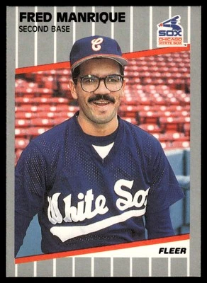 1989 Fleer #503 Fred Manrique - Image 1 of 2