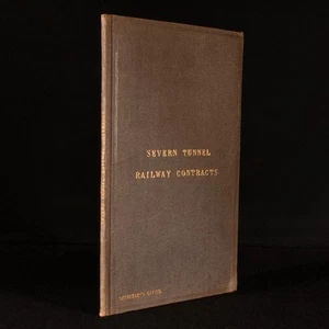 1870 Severn Tunnel Railway Contracts Very Scarce Thomas A Walker - Imagen 1 de 7