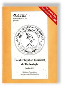 Herge Tintin carnet concours Tintinologie 1991 - Picture 1 of 1