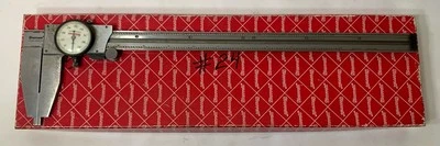 Starrett 120B-12 dial caliper 12 inch long 3 inch jaw - Fair Condition - Image 1 of 4