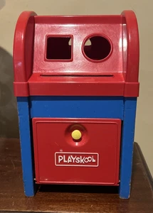 Vintage Playskool Postal Mailbox Wood & Plastic No Blocks - Picture 1 of 6