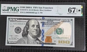 $100 2009A Federal Reserve 67EPQ Black Star. 🥇💯💫🏆💥✨️🎇🎖 - Picture 1 of 2