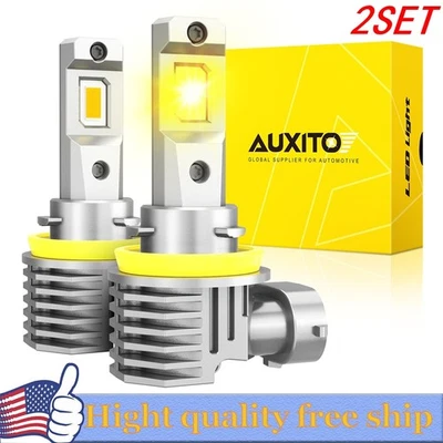 CANBUS YELLOW H11 H16 H8 LED Bulb Fog Light Kit 200W Super Bright M6-Series 4x - Image 1 of 4