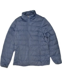 EDDIE BAUER Womens Padded Jacket UK 14 Medium Blue Nylon TI01 - Picture 1 of 3