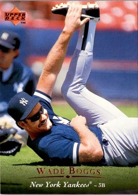 1995 Upper Deck Wade Boggs #445 New York Yankees Baseball Card - Image 1 of 2