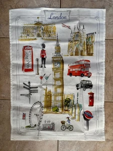 Toalla de té de cocina de lino Le Telerie Toscane London Britain - Imagen 1 de 3