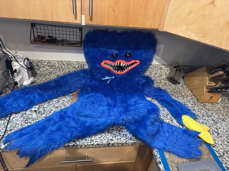 Дух Хэллоуин мак Playtime детей длинная рука HUGGY WUGGY костюм Sz Med * читать - Изображение 1 из 4