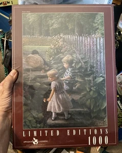 NEW Sealed Limited Edition Children And Their Puppy 1000pc Puzzle “Hand in Hand” - Picture 1 of 1