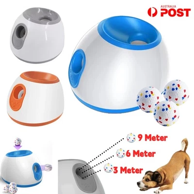 Dog Ball Launcher Thrower Pet Automatic Tennis Fetch Throwing Machine Dogs Toys - Image 1 of 4
