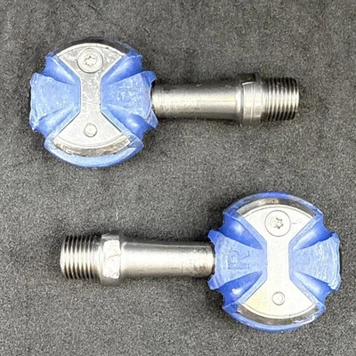 Pedales sin clip husillo de acero inoxidable Speedplay CERO TRUE BLUE MUY BIEN USADOS Foto 1 de 4