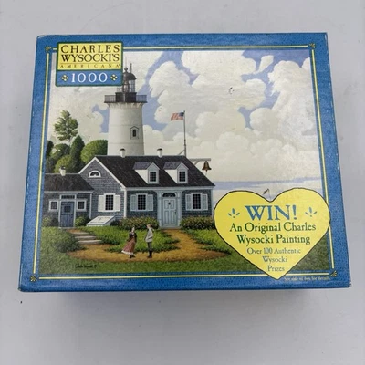 Rompecabezas Milton Bradley 1000 piezas Charles Wysocki Americana Jayson Sparkin sellado Foto 1 de 4