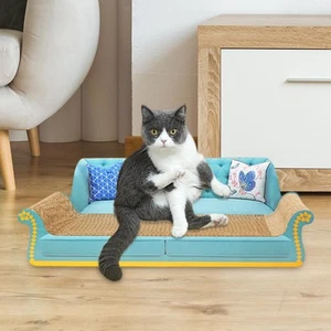 Scratching Board Sleeping Cat Scratcher Sofa Kitten Cat Scratcher Sofa Bed - Picture 1 of 5