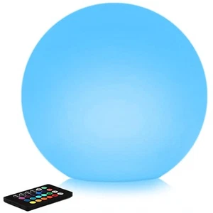 10-in Garden Solar Globe Light for Outside Waterproof, Dimmable RGB Color Cha... - Picture 1 of 8