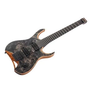 Mayones Hydra 7 Elite Headless - Trans Black Satin - Custom Satin Neck * NEW * - Picture 1 of 12