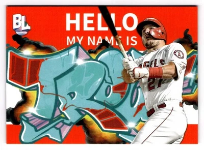 2023 Topps Big League - Roll Call Wildstyle Edition Mike Trout #RC-2 Angels - Image 1 of 2