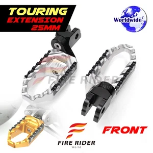 For Razor MX350 MX400 MX500 MX650 Silver 25mm Riser CNC Touring Rider Footpegs - Picture 1 of 5