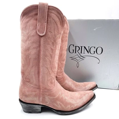 Old Gringo Nevada 13" Rosa Gamuza Western Botas de Vaquero para Mujer Talla 9.5 Foto 1 de 4