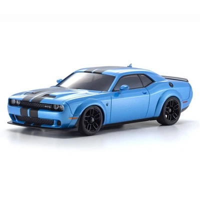 Kyosho ASC Mini-Z Body Dodge Challenger SRT B5 Blue MA020W AWD RC Car #MZP451BL - Image 1 of 3