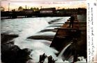 Vintage Postcard High Water at Fox River Dam Appleton Wisconsin WI 1907     7140