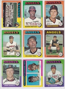 Juego de equipo de béisbol Topps California Angels 1975 (30 tarjetas) - Imagen 1 de 4