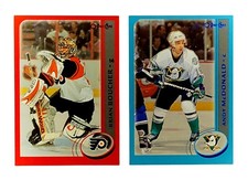 2003-04 OPC SP Lot (Brian Boucher #55 Red 06/100, Andy McDonald #91 Blue 256/500