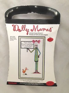 Dolly Mama's Humor Cross Stitch Sign:Put Your Big Girl Panties On & Deal With It - Picture 1 of 2