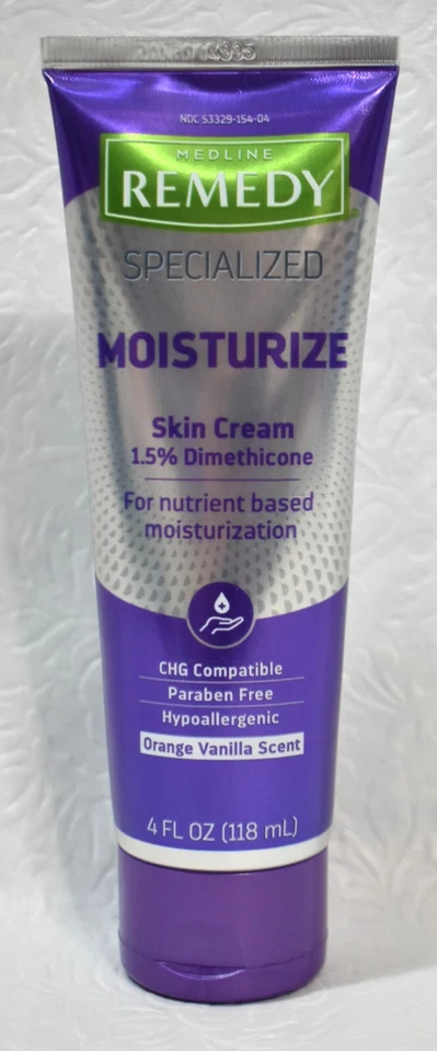 Medline Remedy Phytoplex Skin Repair Cream Moisturizer Orange Vanilla Scent 4oz