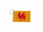 Key Ring Keys Key Embroidered Badge Patch Badge Flag Wallonia Walloon Belgium