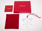 LOVELY 2012 BACCARAT FRANCE CRYSTAL NOEL STAR/CANDLE CHRISTMAS ORNAMENT IN BOX 