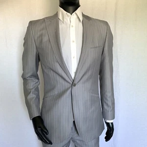 Tuta Ted Baker uomo taglia 38 Eur 48 tuta lana grigia piccola - Foto 1 di 12