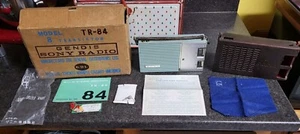 1960 Sony TR-84 Transistor Radio Model 8 Mint Green Complete With Box Manual ++ - Picture 1 of 18